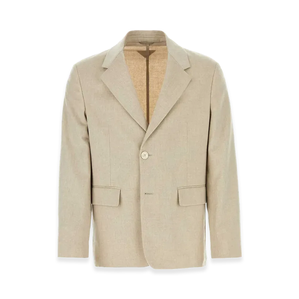 PRADA Cashmere Blazer "Melange Sand"