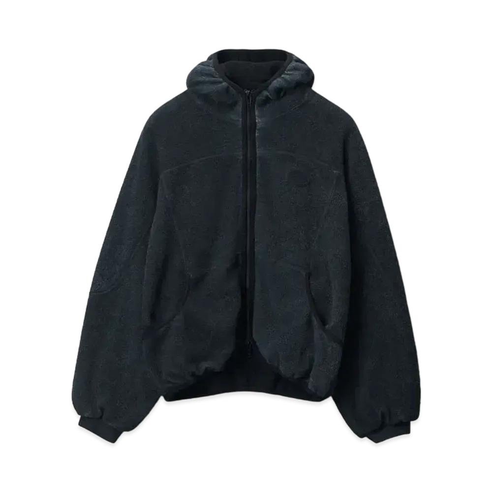 Alexander Wang Cotton Oversize Zip-Up Hoodie "Washed Blue"