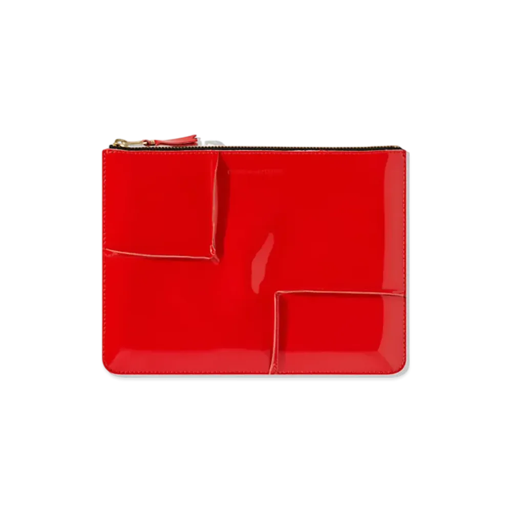 COMME des GARCONS Wallet Reversed Hem "Red"