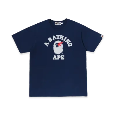 A BATHING APE College Indigo Tee "Indigo"