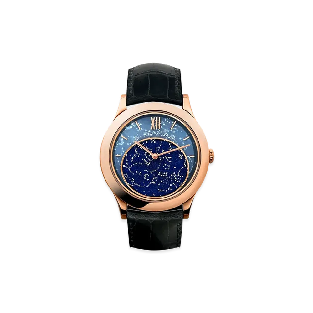 Van Cleef & Arpels Midnight in Paris watch "18K Rose gold/Aventurine/Quartz/Meteorite"