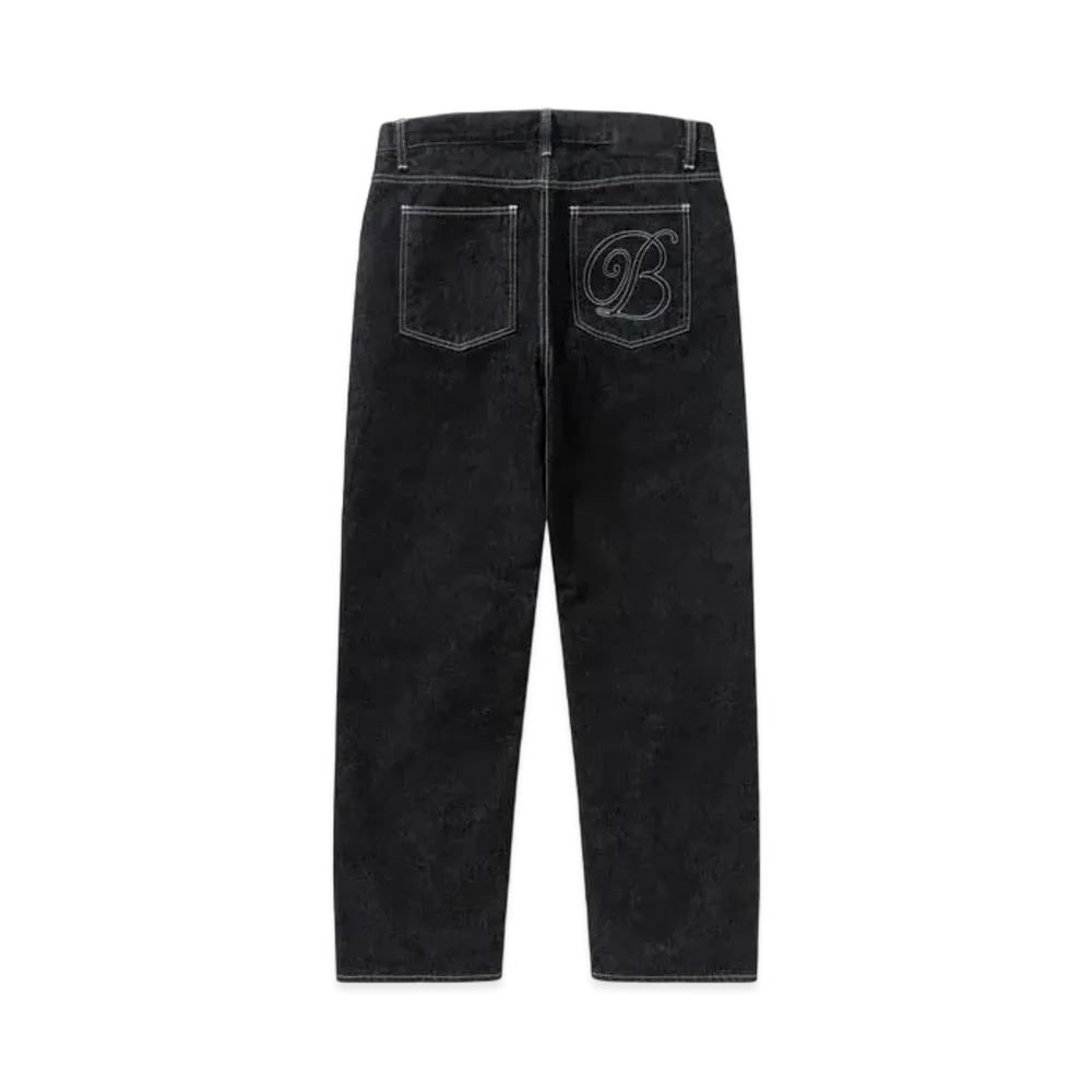 Black Eye Patch B Emblem Baggy Jeans "Black"