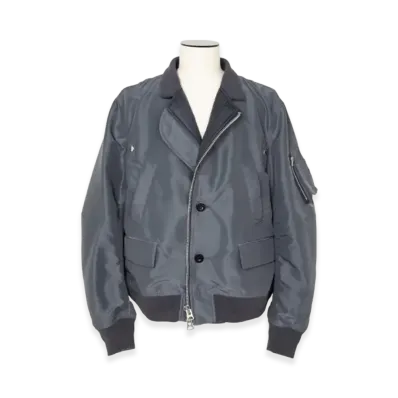 sacai Nylon Twill Jacket "Blue Gray"