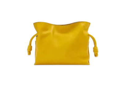 LOEWE Mini Flamenco Clutch In Nappa Calfskin "Mustard"