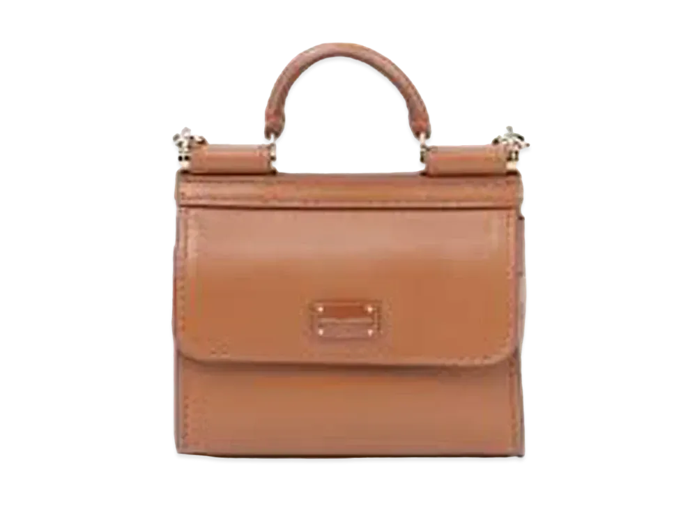 Dolce&Gabbana Sicily 58 Microbucks Smooth Curveskin "Brown"