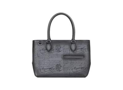 Berluti Toujours Mini Tote Bag Venezia Calf Leather "Light Aluminio"