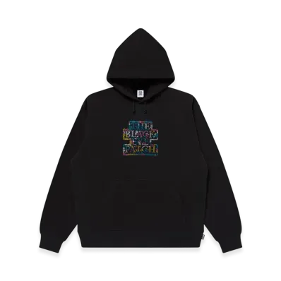 BlackEyePatch Camouflaged Rhinestoned OG Label Hoodie "Black"