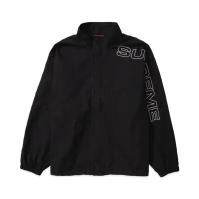 Supreme Spellout Embroidered Ripstop Track Jacket "Black"