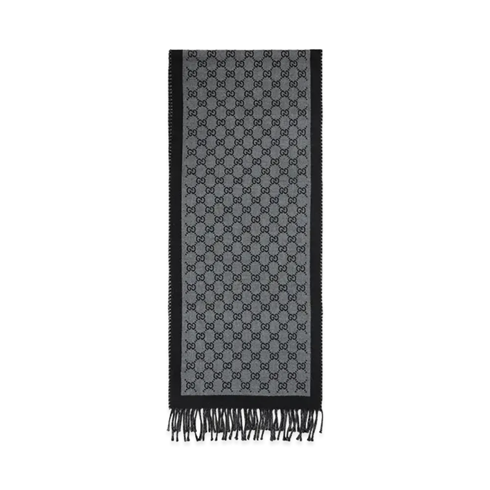 GUCCI New Moon Wool Scarf "Flanner"