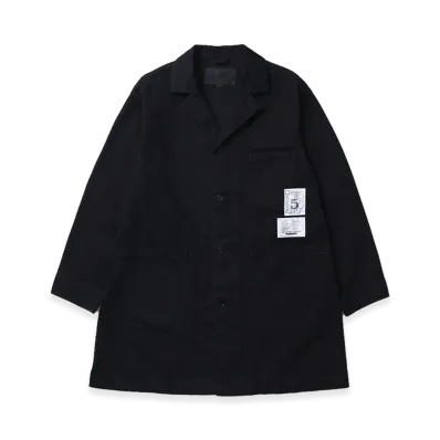 NEIGHBORHOOD x KATHARINE HAMNETT BW . Shop Coat "Black"