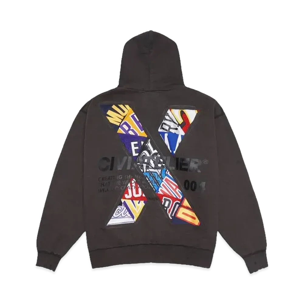 SNKRDUNK x CIVIATELIER 10TH ANNIVERSARY CHOICE IS YOURS NBA REMAKE HOODIE #004 "BLACK"