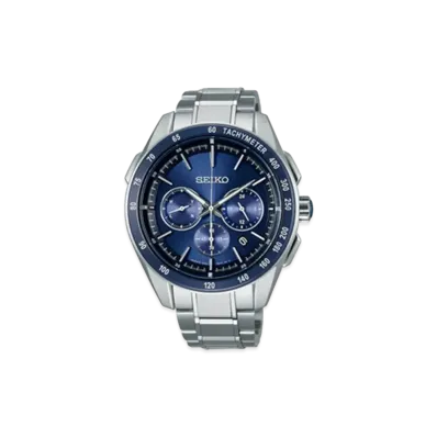 SEIKO Brightz Solar Radio Watch World Time "Blue" SAGA181