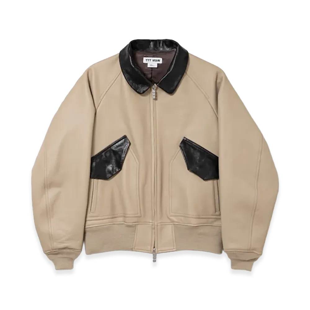 TTTMSW Leather jacket "Sand"