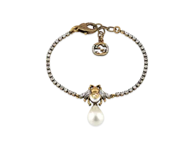 GUCCI Bee Bracelet With Pearl
