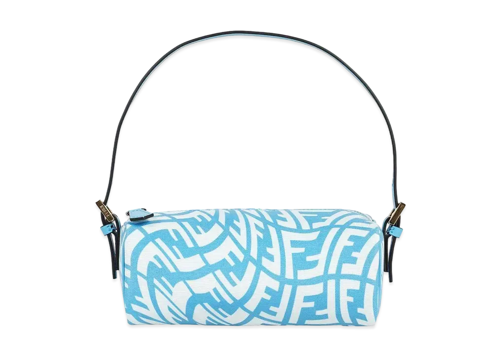 FENDI Glazed Canvas Mini-Bag "Blue"