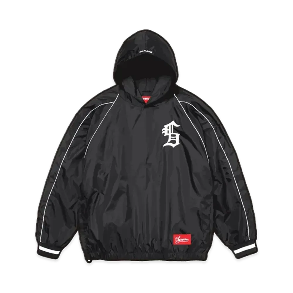 Supreme Hooded Warm Up Pullover "Black"