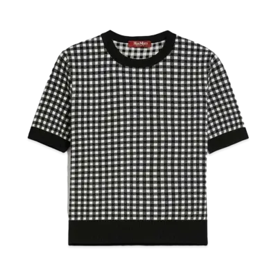 Max Mara Epoca Jacquard Yarn Knit "Black"