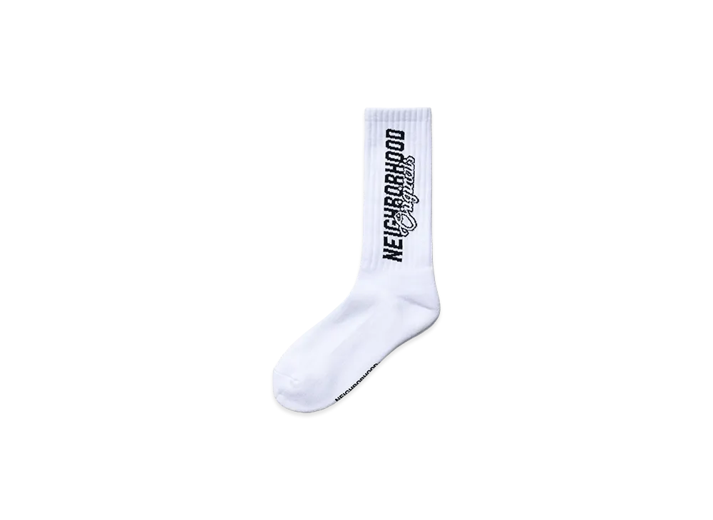 NEIGHBORHOOD Logo Socks "White"