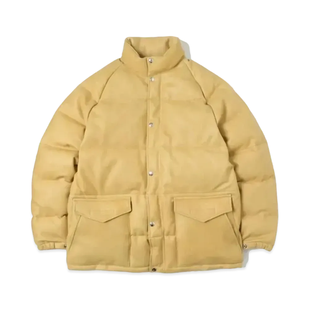 A.PRESSE Leather Down Jacket "Gold"