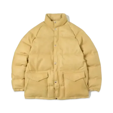A.PRESSE Leather Down Jacket "Gold"