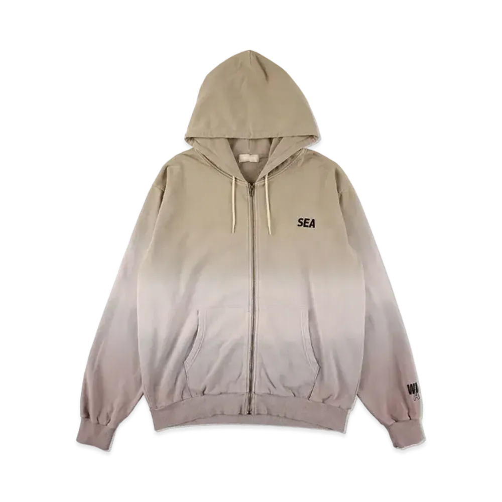 WIND AND SEA Step_Dye Zip-Up Sweat Shirt "Sand"