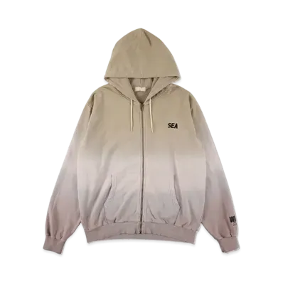 WIND AND SEA Step_Dye Zip-Up Sweat Shirt "Sand"