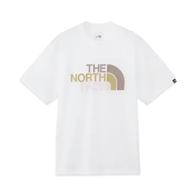 The North Face Short Sleeve Colorful Logo Tee (Men's) "White"