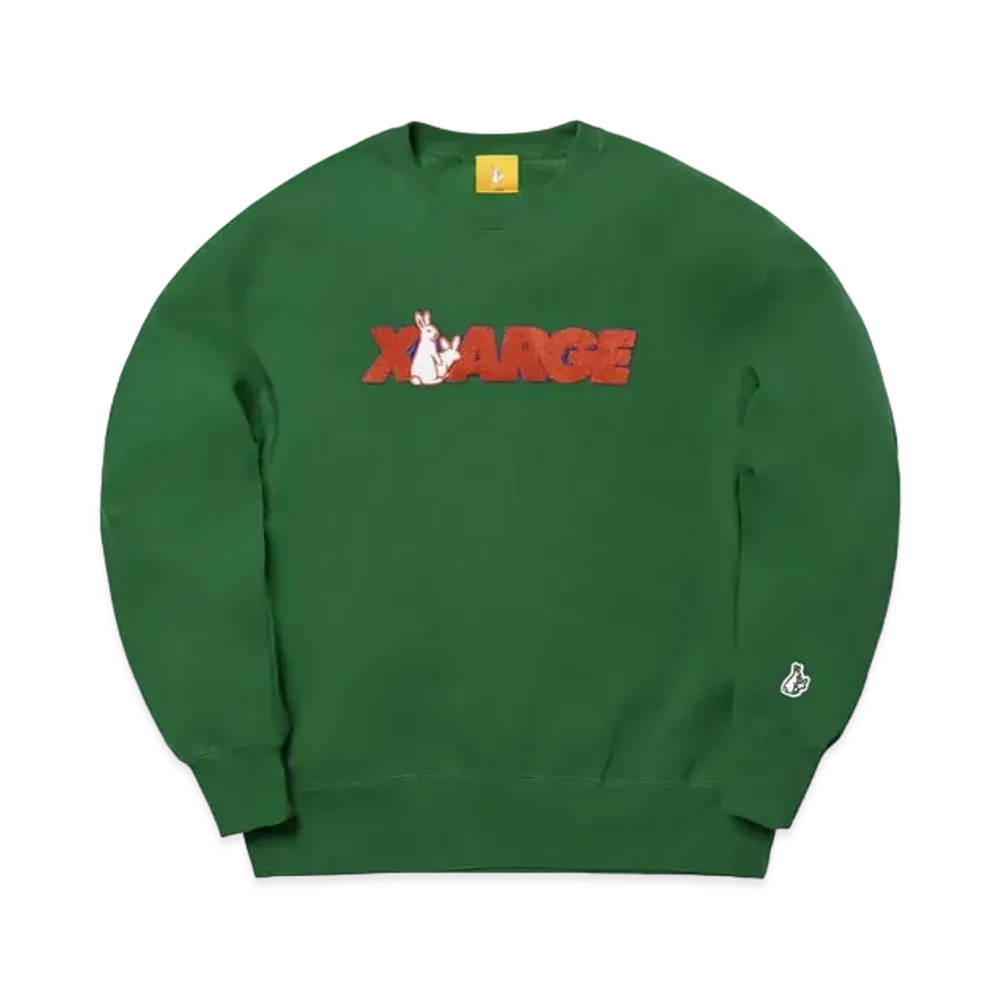 XLARGE x FR2 BOX LOGO CREWNECK SWEAT "Green"