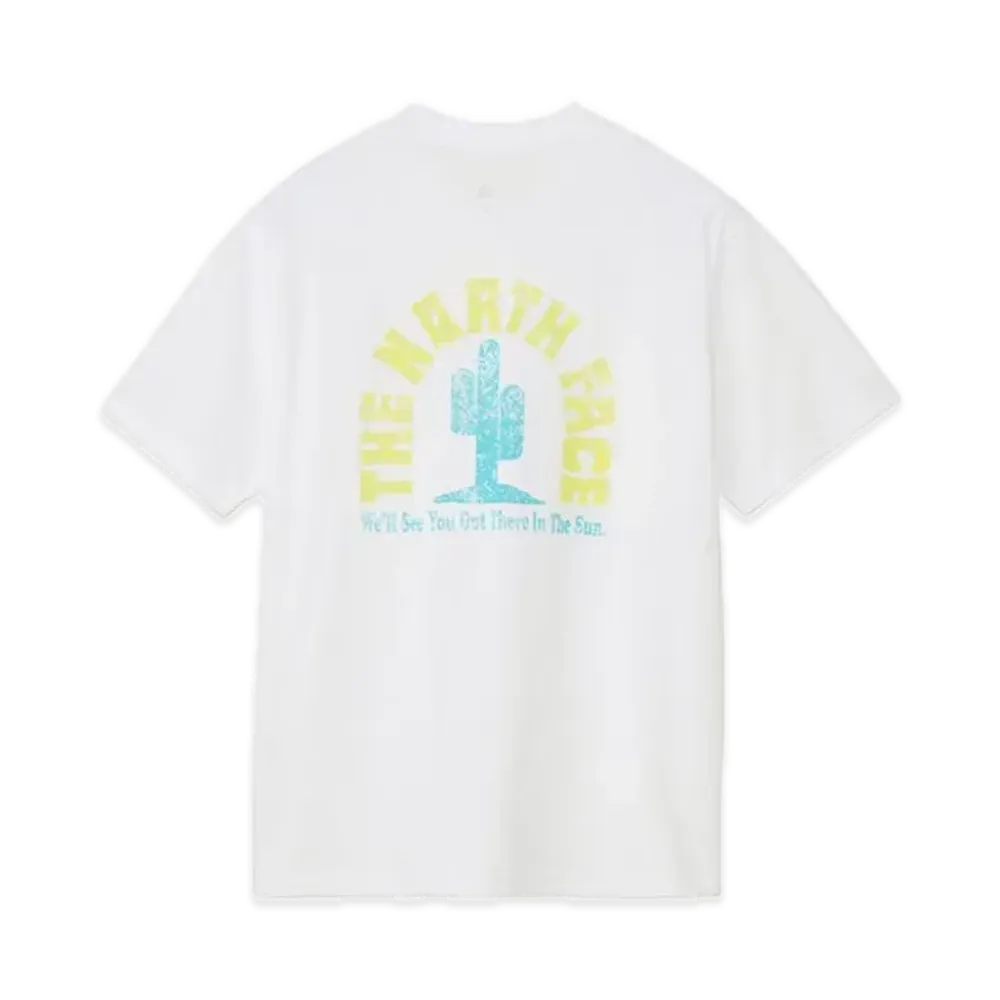 The North Face Short Sleeve Flash Dry Cactus Logo Tee "White"