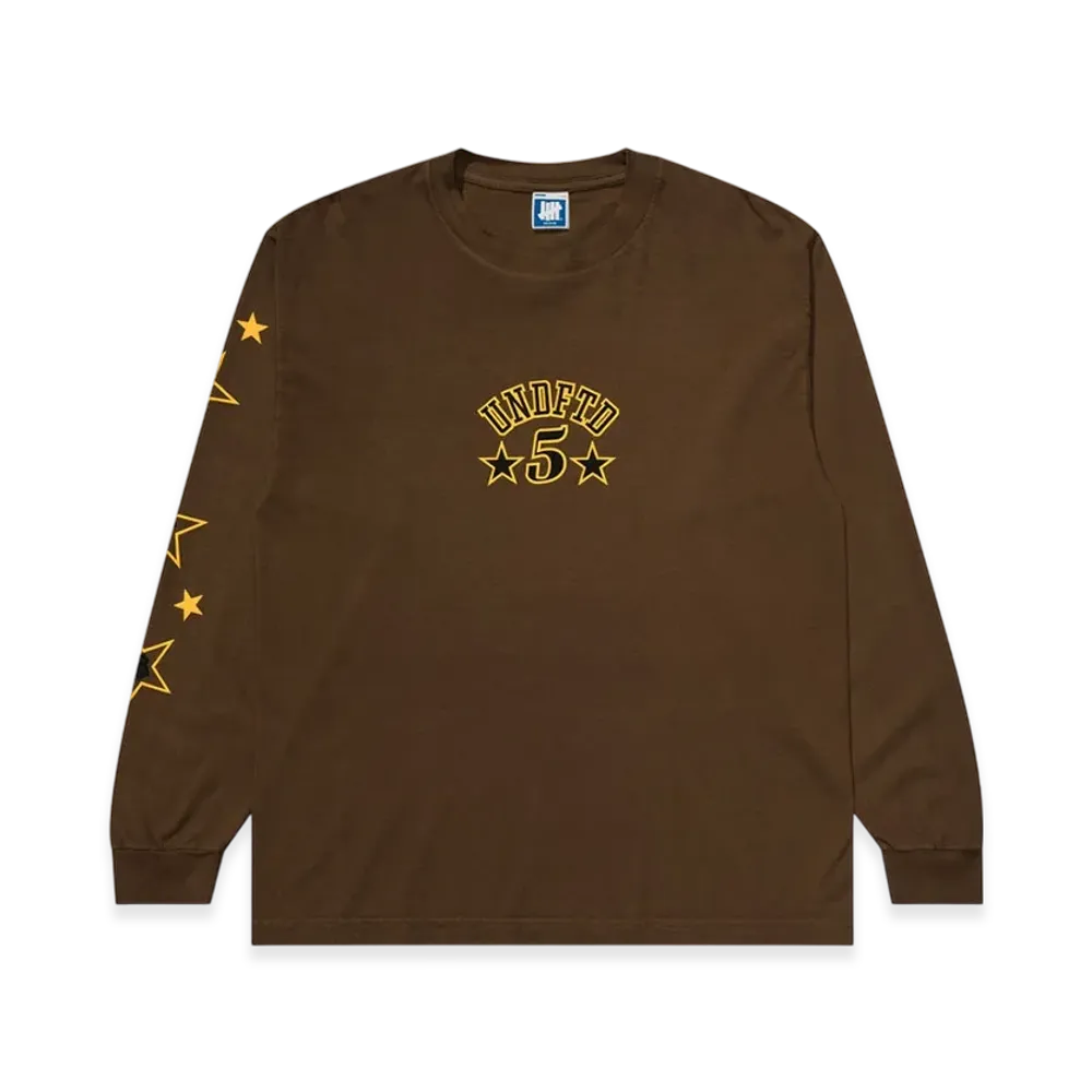 UNDEFEATED Stars & Strikes L/S Tee "Brown"