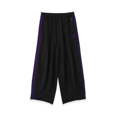 NEEDLES x LHP H.D.Track Pant - Poly Smooth "Black/Purple"
