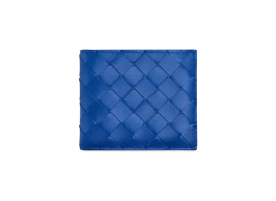 Bottega Veneta Bifold Wallet With Coin Purse "Cobalt"