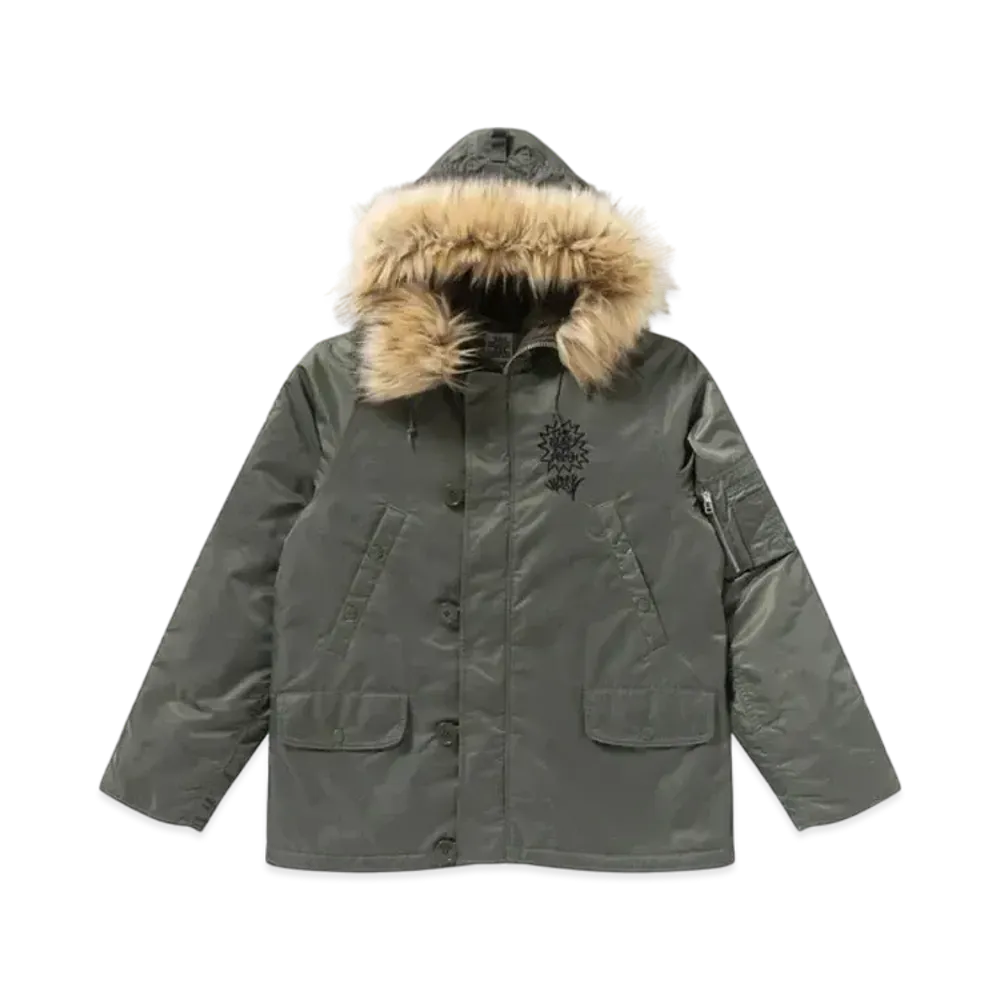 Black Eye Patch Wreck N-3B Jacket "Olive"