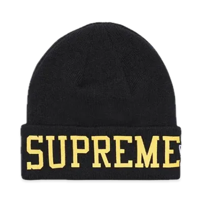 Supreme New Era Varsity Beanie "Black"