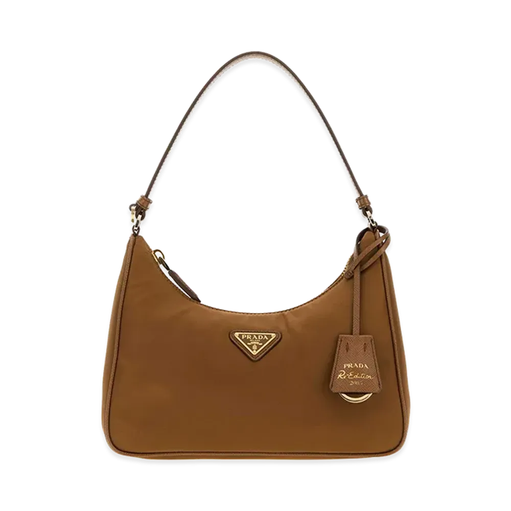 PRADA Wonen's Re-Nylon Handbag "Brandy"
