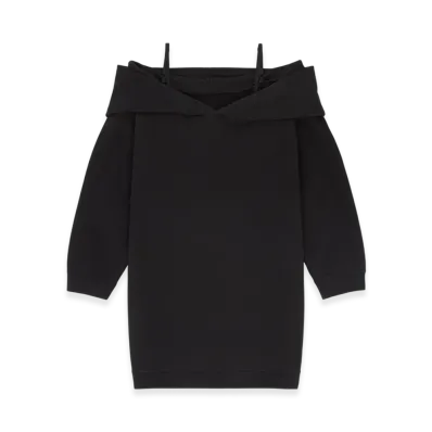 MM6 Maison Margiela Women's Sweatshirt Dress "Black"