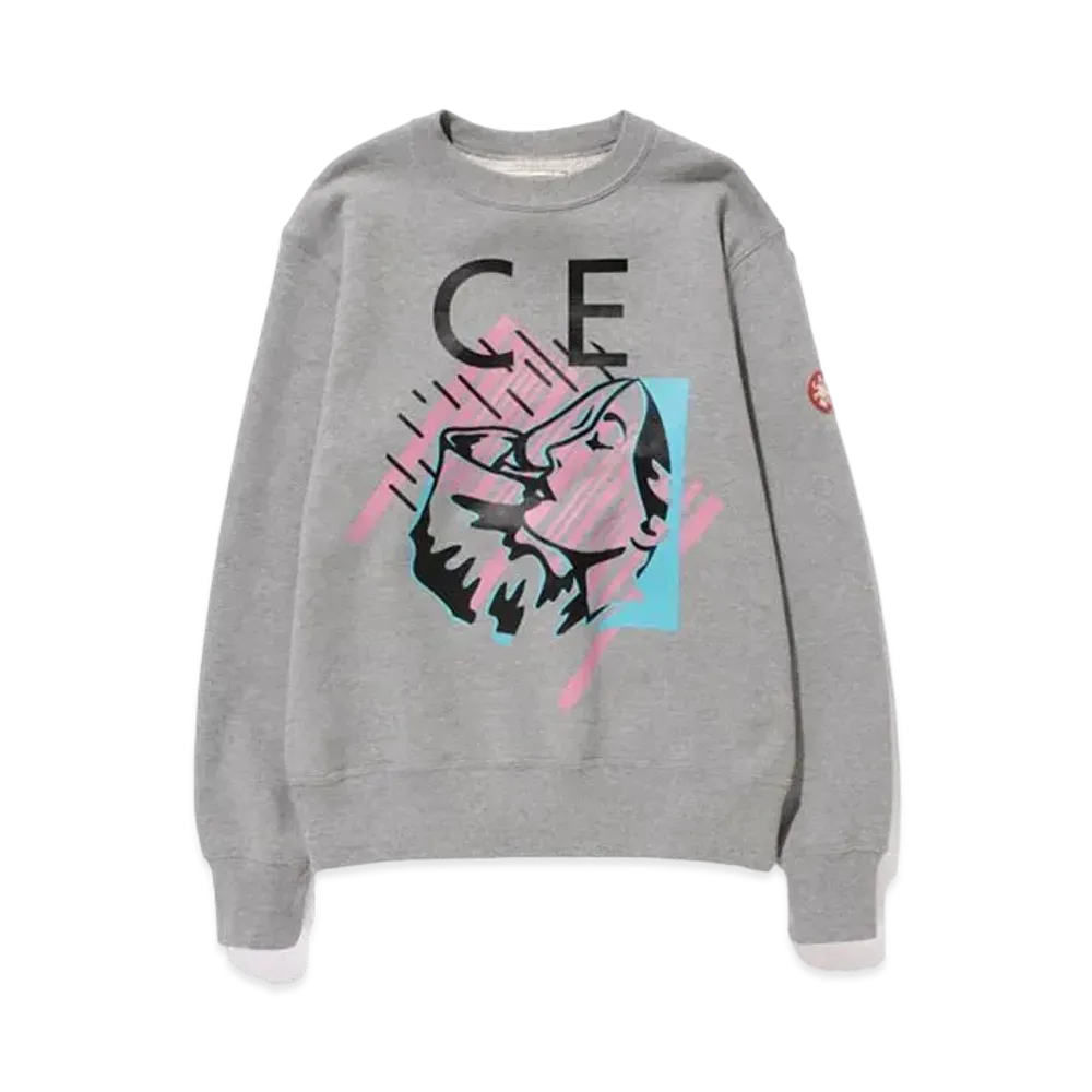 Cav Empt (C.E) PRE-COG CODE CREW NECK "Grey"