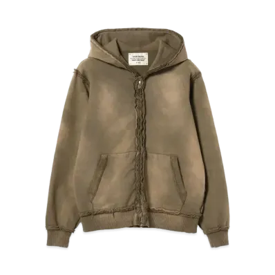BEAMS FUTURE ARCHIVE / Fade Inside Out Zip Up Hoodie "Olive"