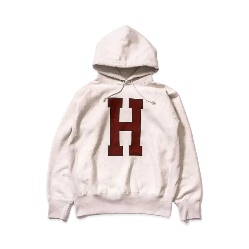 THE REAL McCOY'S Hooded Sweatshirt / 'H' "Silver Grey"