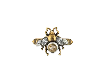 GUCCI Bee Ring With Interlocking G