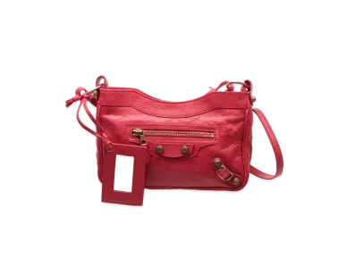 BALENCIAGA Handbag Lambskin "Red"