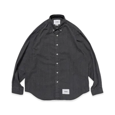 WTAPS BD LS 01 / LS / Cotton Denim RF "Black"