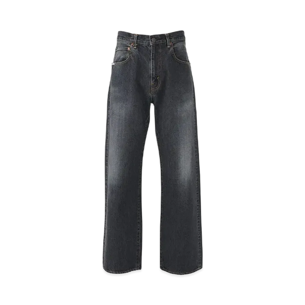 HYSTERIC GLAMOUR Loose Straight Denim Pants "Black"