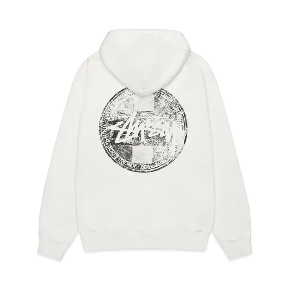 Stussy Dot Stamp Hoodie Pigment Dyed "Natural"