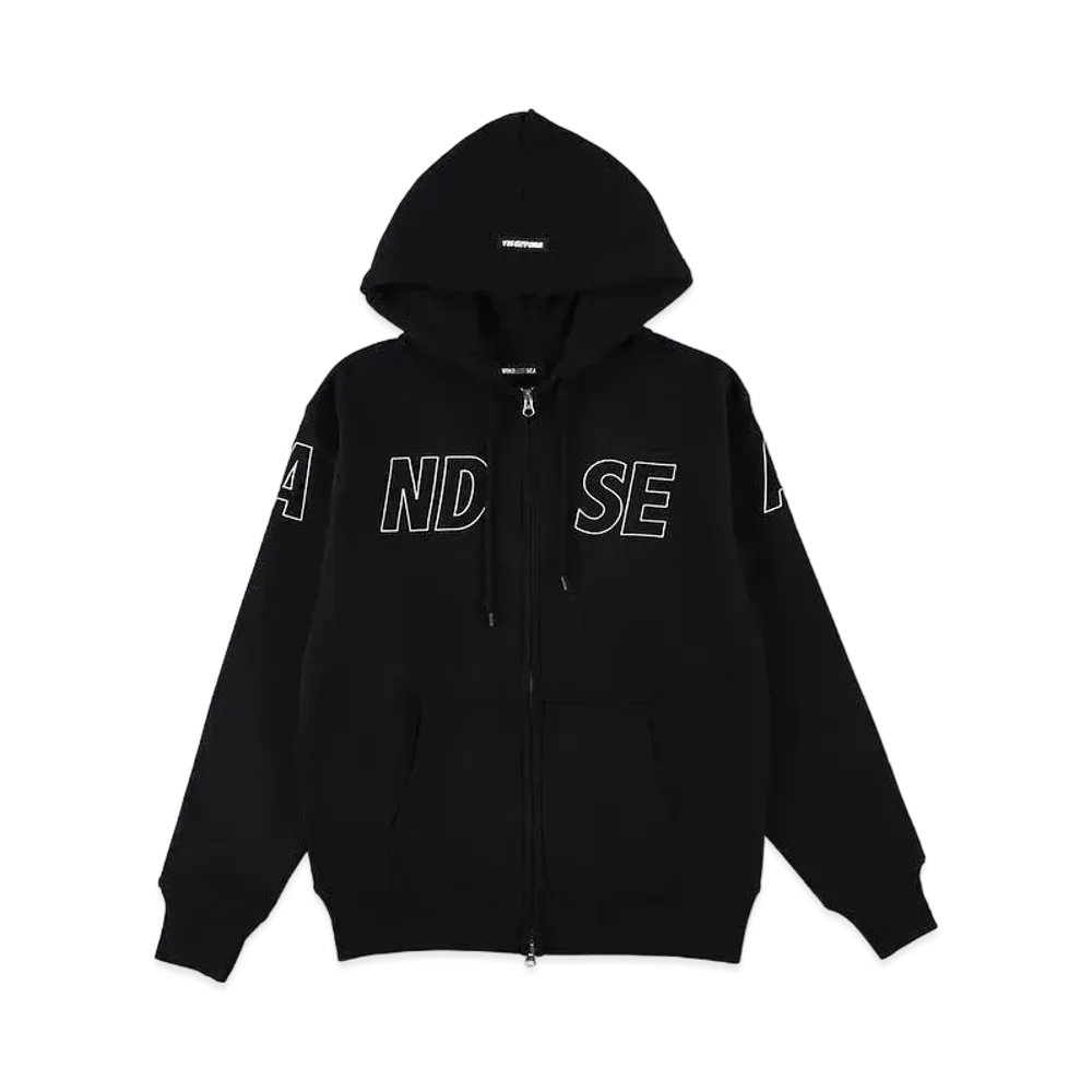 WIND AND SEA Wind Zip-Up Hoodie "Black"