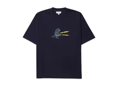 LACOSTE x Godzilla 2.0 Mechagodzilla Tee "Navy"