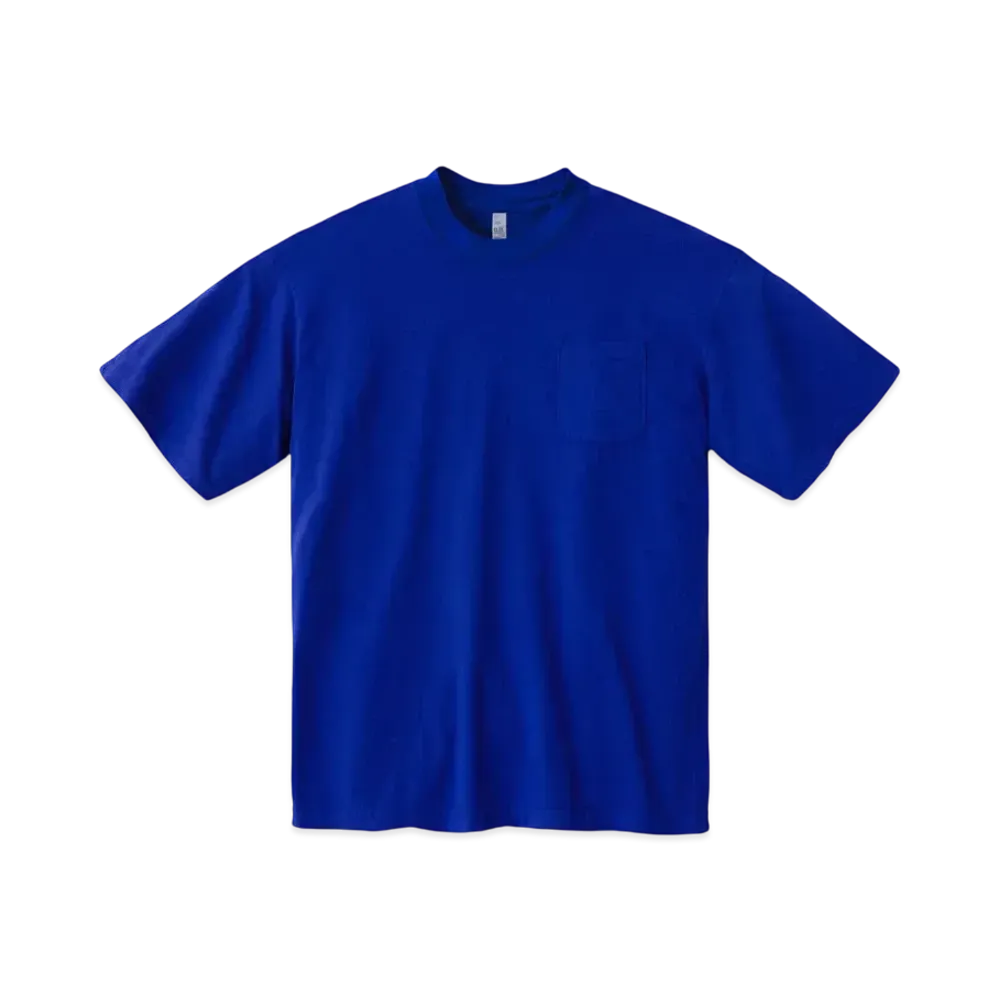 Los Angeles Apparel Short Sleeve Garment Dye Pocket T-Shirt "Cobalt Blue"