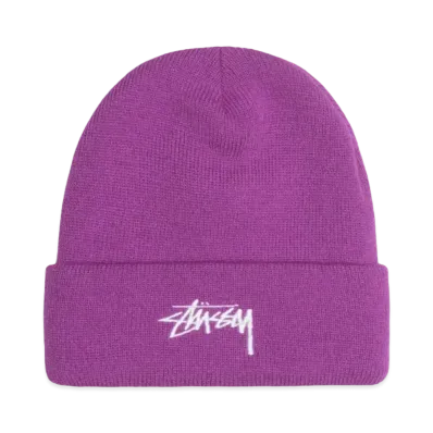 Stussy Stock Cuff Beanie "Violet"