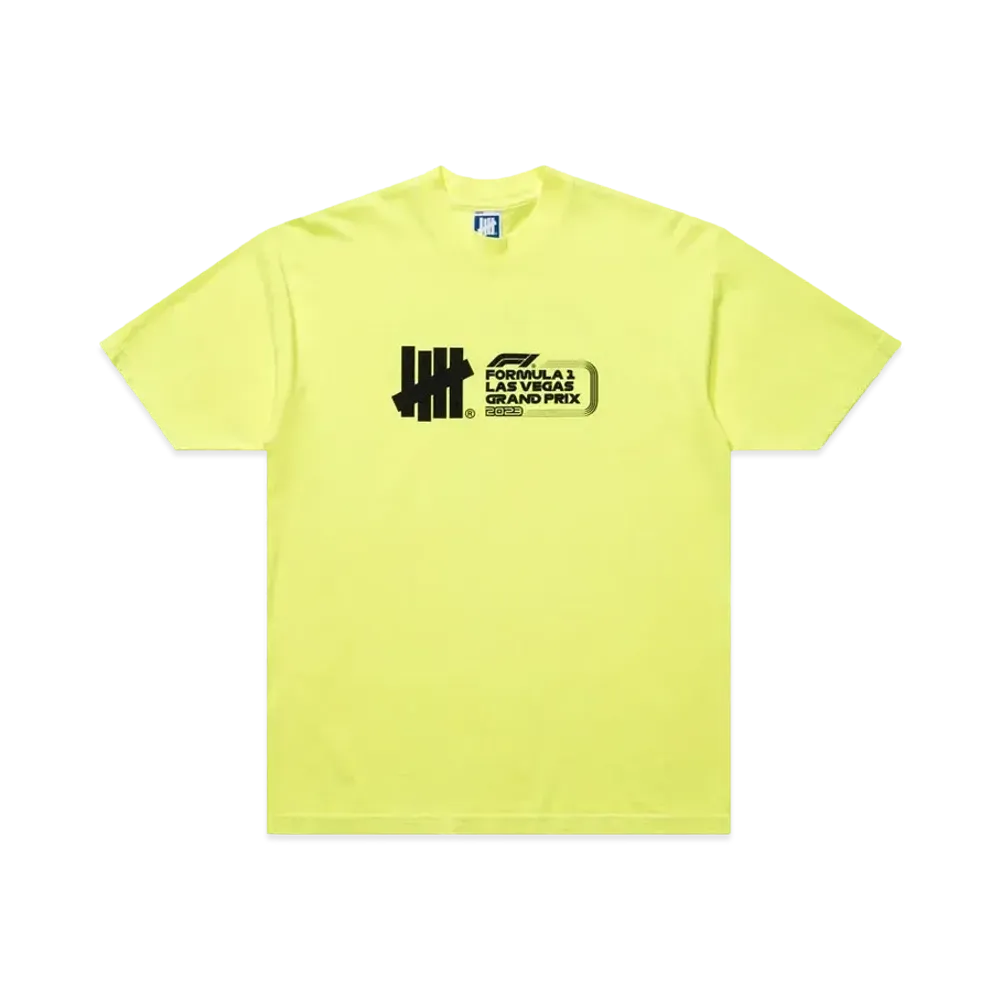 UNDEFEATED x F1 LVGP Logo S/S Tee "Yellow"