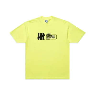 UNDEFEATED x F1 LVGP Logo S/S Tee "Yellow"